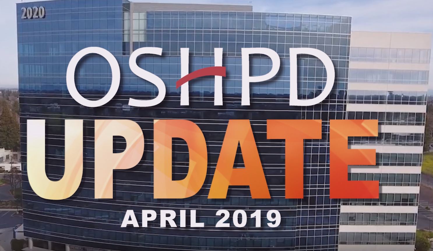 HCAI Update April 2019 title graphic featuring the HCAI logo and the word UPDATE in orange font