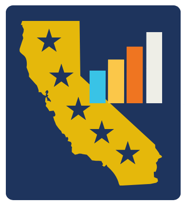 Office of the Patient Advocate logo. State of California, with stars in the middle, and the representation of a bar chart to the right.